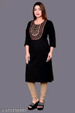 Embroidered Woolen Kurti on Gillkart