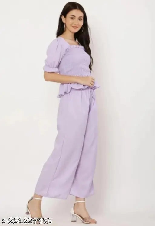 RITIKA ENTERPRISES Solid Women Purple Jumpsuit