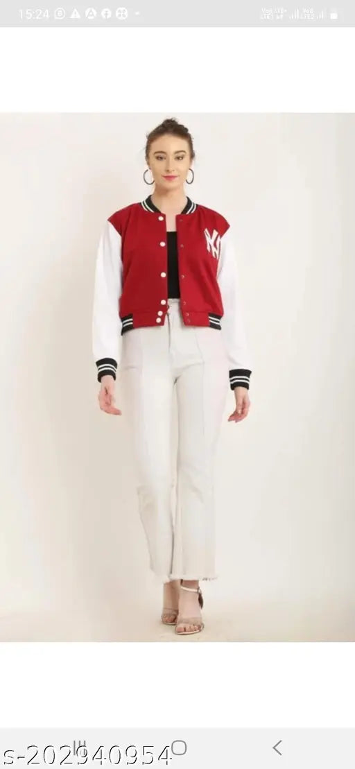 NY JACKET WOMEN AND GIRL MAROON COLOUR PACK-1