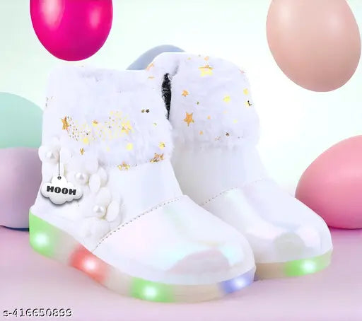 Range of Latest and Stylish Girls Skin friendly, lightweight Led Light Shoes