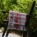 Christmas Red Grey Woven Throw