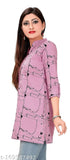 GMK Cotton Abstract Printed Short Kurti/tunic/top