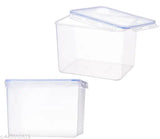 Aristo Lock & Fresh 403 Plastic Storage Container For Storing grains, pulses, rice, wheat etc - 10800 ML, Transparent Clear, large (LOCK&FRESH403)