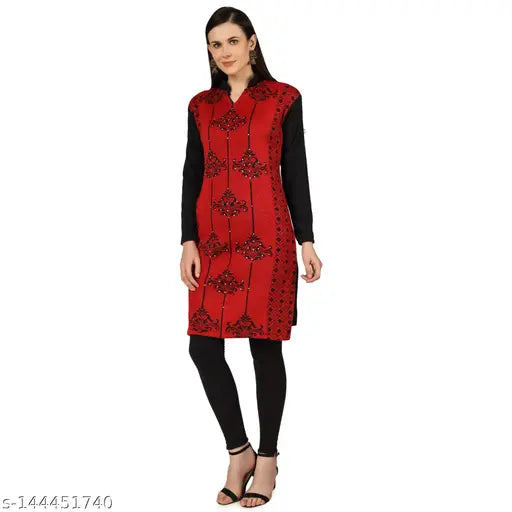 DIMSY COLLECTION woolen kurti for ladies for coming cool season