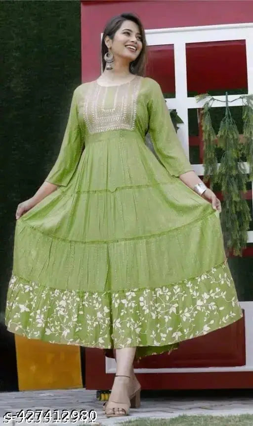 Anarkali Kurti With Embroidery