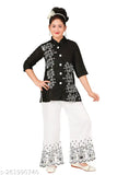 New Stylish Girls Party(Festive) Black Kurti and Plazo Sets