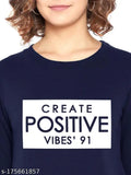 eddlees Stylish & Trendy Sweatshirts for Women Latest Winter | Blue Positive