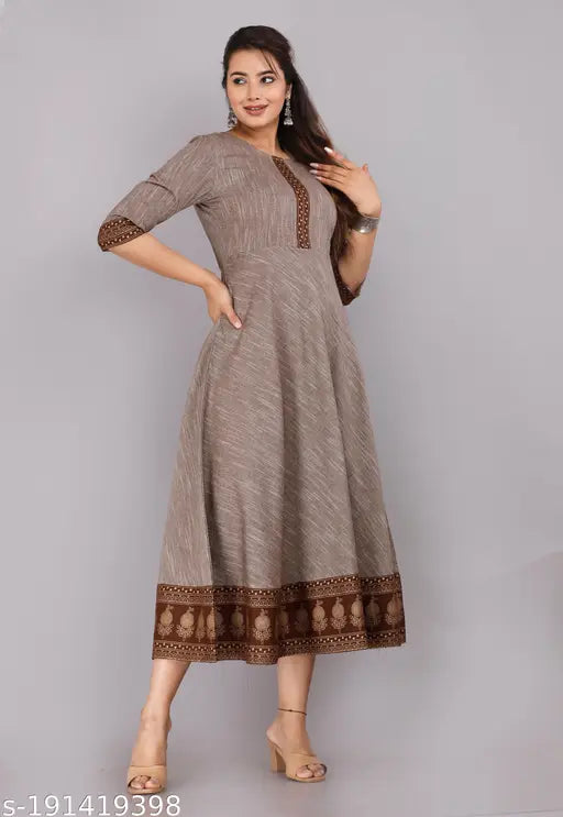 Anarkali Kurti Latest Anarkali Kurti Chinkenkari Women Anarkali Jaipuri Anarkali kurti