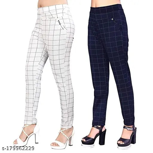 Trendy Women Slim Fit Joking A1 Jeggings(Pack of 2)