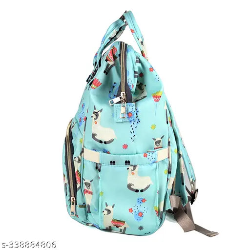 Baby Diaper Bag Maternity Backpacks-41 x 18 x 25.5 cm (Alpaca Blue )