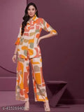 Natural Fashion Women Abstract Print Jumpsuit For Girls & Women