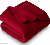 Uniquestyletrader Double Solid Fleece Blanket Pack of 3