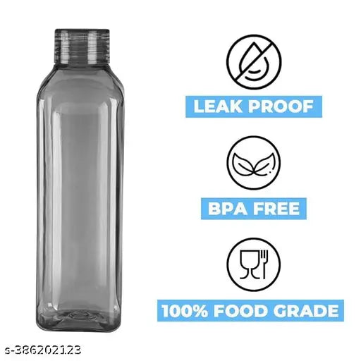 Fridge bottle Water Bottle Gift Set Fridge Water Bottles Food Grade Plastic Water Bottle Combo for Fridge,for Home,Office,Gym & School Freezer Safe|Leak proof & break-proof|Best Usage for Office/School/College/Gym/Picnic/Home/Fridge (Pack of 6,1 L)ALL