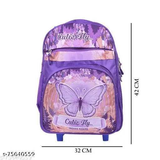 Indian Riders butterfly trolly school kids bag