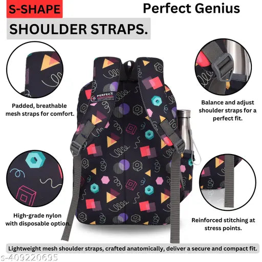 black bag, school bag for gril's, black bag, Water Resistant bag ,High Storage Backpack || printed gril's bag #new bag #latest bag # fancy bag 18 inch # latest bag