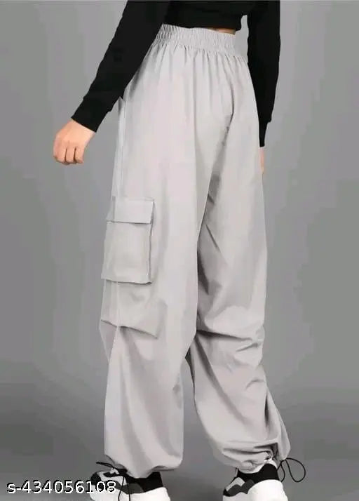 ''MA FASHION' NS-CARGO-WOMEN-PANT -- GREY