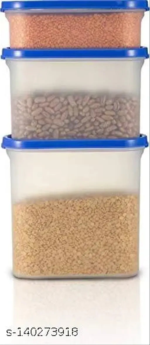 Dal/Food/Pasta/Grocery/Namkeen Oval Shape Kitchen Storage Container Set Of 12 Pic - 500 ML, 1500 ML, 2000 ML Jars & Containers