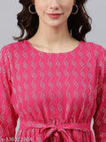 Jeniffer Cotton Kurti Pink Color