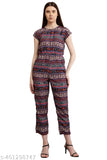 New Stylish Multi Floral Print Jumpsuit For Women And Girls