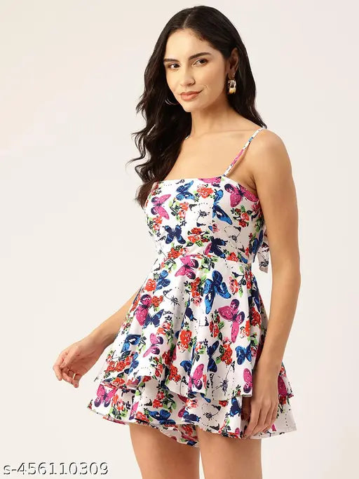 Printed Layered Playsuit