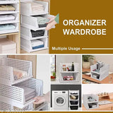 ELIGHTWAY MART 4 PCS white storage Organizer for makeup, cosmetic, kitchen accessories, Bathroom accessories, cloth