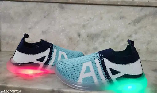 Kids stylish casual led lights shoes