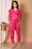 Ravishing and trendy women's ruffle jumpsuit