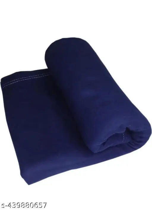 MBK Blue Single Plain Panipat Blanket