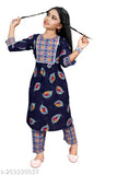 Girls Printed Kurta Set