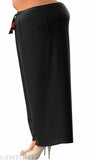 Flattering Plus Sized Black Loose Oversize Comfortable Wide Leg Pajama Pants With Big Side Pocket : Rayon Palazzo Style for Curvy Women Dress Perfect For Plus Size Outfit Clothing | Loungewear | Sleepwear | Mom Ladies | Ethnic Look . Pair it With Long