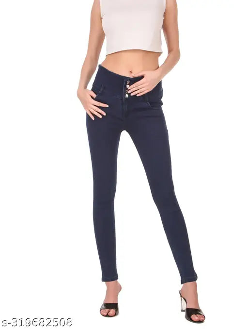 Women Dark Blue Jeans