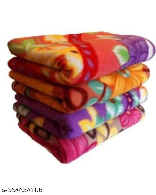 Shiv_enterprises special combo pack of 4 printed polar blankets used in heavy winter and used in donation also in heavy winter