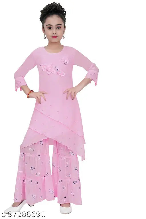 Cutepie Girls Kids Ethnic Plazzo Kurta Set