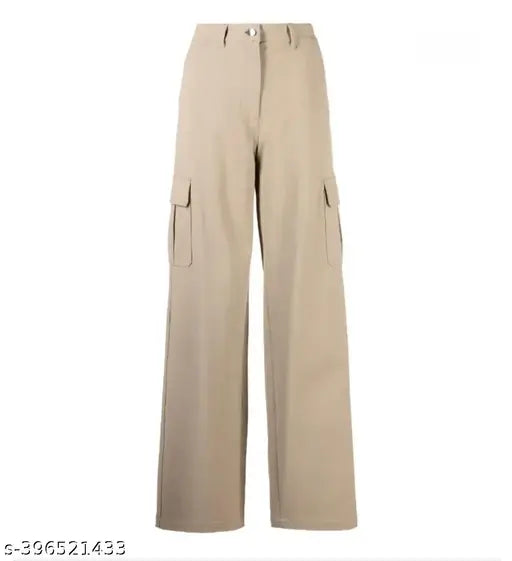 Casual Pants For Women: New Spring High-waisted Straight-legged Tapered Pants With Wide-legged Design