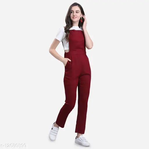 Solid Women Dungaree