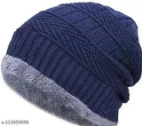 Piftif Soft Windproof Woolen Winter Cap for Men and Women/Woolen caps pack of 1.