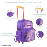 Indian Riders Cutie Butterfly girls School Kids Trolley Bag - (18 Inche)-(Purple, 25 L) Waterproof Trolley (Purple, 25)