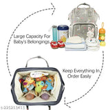 kidsify Premium Diaper Bag for Mothers | Spacious Waterproof Backpack with Multiple Pockets to Easily Organise Baby Essentials, Various Sized Pockets (Unicon Print grey )