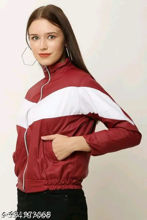 Women Jackets Maroon