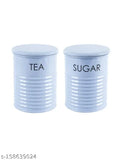 GreyFox Tea & Sugar Jar Set Container Set Of 2 For Home & Kitchen 900 Ml