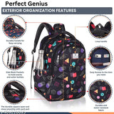 black bag, school bag for gril's, black bag, Water Resistant bag ,High Storage Backpack || printed gril's bag #new bag #latest bag # fancy bag 18 inch # latest bag