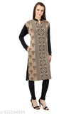 BLUSHH COLLECTION Women's Ethnic Motif A-line Mandarin Red Kurtis & Kurtas