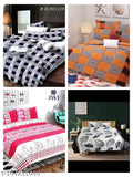 Disha Creations best Combo of 4 Double bed King size(90*90) bedsheets with 8 pillow covers