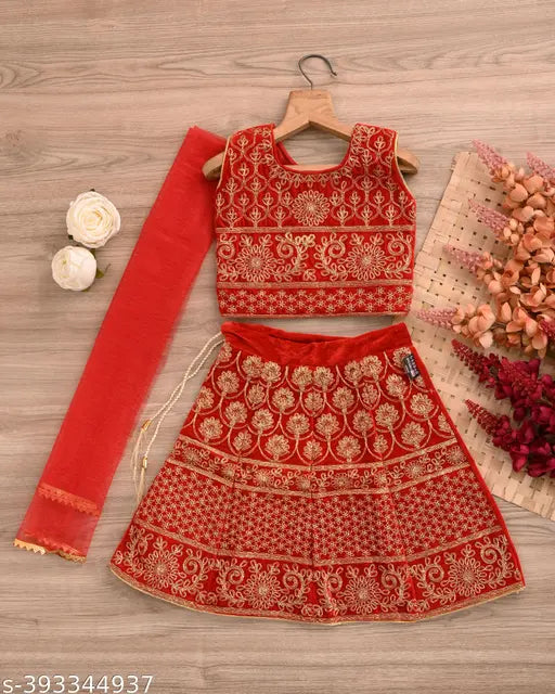 Baby New Designer Embroidered Lehenga choli