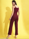 Womens Stylish Lycra Dyed Jumpsuit