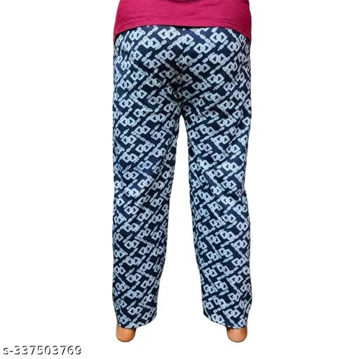 Franscart's Fancy & Comfortable Cotton Blend Full Length Pyjama and Lounge for Women ( Pack of 5, Multicolor)