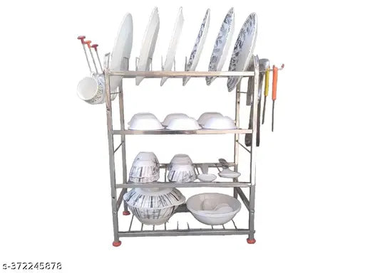 Premium 24x18 Stainless Steel Kitchen Rack Stand – Large Capacity Storage Solution| Stainless Steel Kitchen Rack Stand – Large Capacity for Efficient Organization