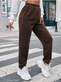 Trendy Jogger pants || Women Regular Fit Brown Pure Cotton Trousers || Trouser for women ||