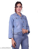 Trendy Regular light blue women Denim Jacket