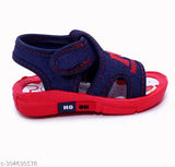 Childrens Fancy walking Sandal with rubber sole for Baby Boys and Baby Girls Chu-Chu-Musical Sound__Navyblue/Red